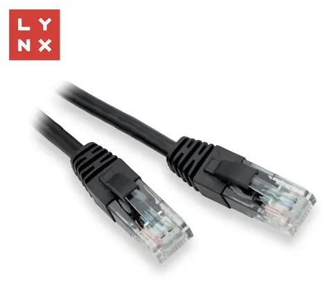 Lynx UTP-Patchkabel Cat5e schwarz / Patchkabel / 3 m