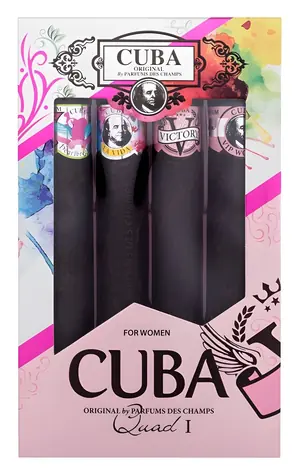 Cuba Quad I Eau de Parfum 35 ml ~ Eau de Parfum Heartbreaker 35 ml + Eau de Parfum La Vida 35 ml