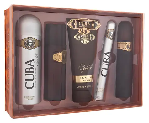 Cuba Gold Eau de Toilette 100 ml ~ Eau de Toilette 100 ml + Aftershave 100 ml + Duschgel 200 ml