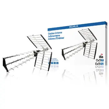 Valueline Außenantenne / UHF / DVB-T/T2 / Gewinn 15 dB