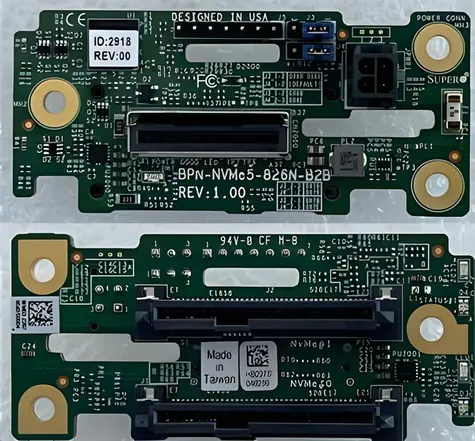 SuperMicro BPN-NVME5-826N-B2B / Backplane / 2 Steckplätze / 2x NVMe / für 241H-TNRTTP, 621H-TN12R
