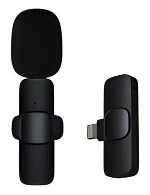 Kabelloses Lightning-Ansteckmikrofon / Mikrofon / mit Batterie