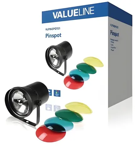 Valueline VLPINSPOT01 / Spot-Scheinwerfer