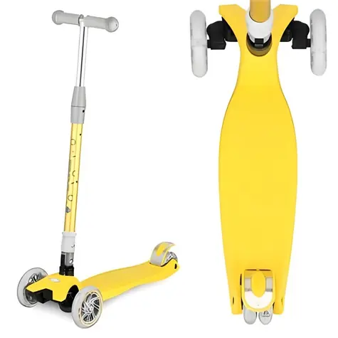 Spokey Faltdreirad PLIER PRO gelb / Leuchträder