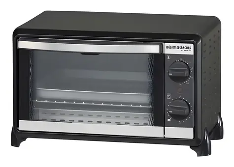 Rommelsbacher BG 950 Speedy schwarz / Mini-Backofen / 950 W / 10 l / 80-230 °C