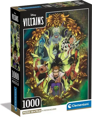 Clementoni Puzzle Disney: Bösewichte / 1000 Teile / ab 18 Jahren