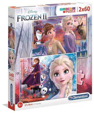 Clementoni Puzzle Die Eiskönigin 2 / 2x60 Teile / ab 5 Jahren