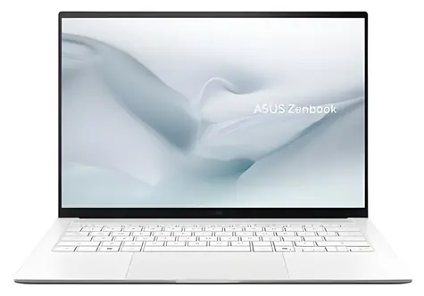 Asus Zenbook S 14 OLED weiß / Notebook / 14" 2,8 kT / Intel Core Ultra 7 355 / 32 GB / 1 TB SSD / Windows 11