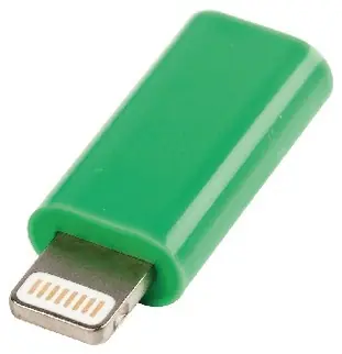 Valueline Adapter Lightning 8-Pin auf USB Micro-B Buchse grün / Adapter