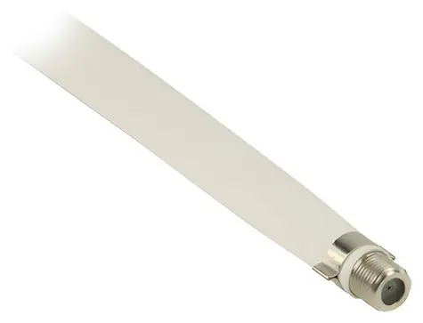 Valueline Flachantennenkabel FF-Buchse weiß / Antennenkabel / 0,2 m