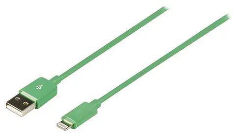 Valueline Apple Lightning-USB-A-Kabel, grün / Lade- und Synchronisierungskabel / 2 m