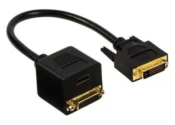 Valueline VGCP32951B02 / Splitter / DVI-D 24+1 (M) > DVI-D 24+1 (F) + HDMI (F)