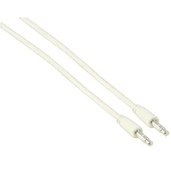 Valueline Anschlusskabel 3,5-mm-Stereo-Klinkenstecker, weiß / Anschlusskabel / 3,5-mm-Klinkenstecker / 3 m