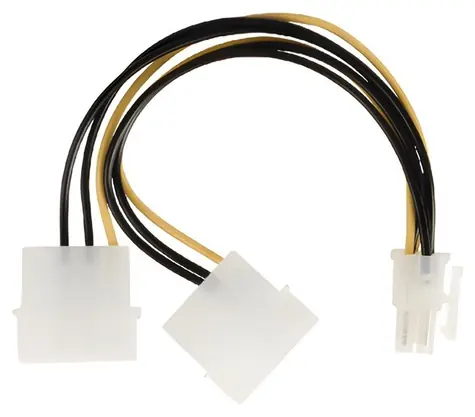 Valueline VLCP74210V015 / Stromverteilerkabel / PCI Express (M) - 2x Molex (F) / 0,15 m