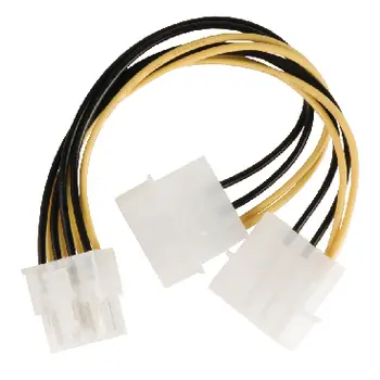 Valueline VLCP74400V015 / Splitterkabel 8-polig EPS - 2x Molex / intern / 0,15 m