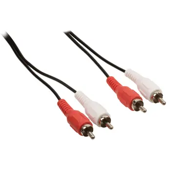 Valueline Stereo-Audiokabel 2x CINCH - 2x CINCH schwarz / Audiokabel / 10 m