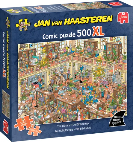 JUMBO-Puzzle JvH Bibliothek XL / 500 Teile / ab 15 Jahren