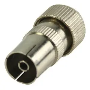 Valueline Koaxialbuchse VLSP40922M Metall / Koaxialstecker / 2 Stück.