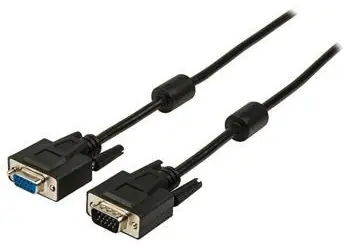 Valueline Verlängerungskabel VGA (M) - VGA (F) schwarz / Videokabel / 3 m