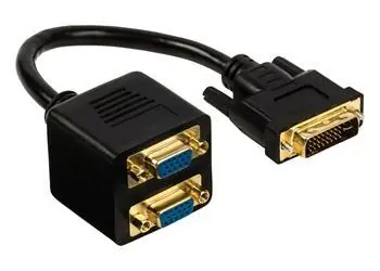 Valueline VGCP32952B02 / Adapter / DVI-I (24+5) Stecker > 2x VGA Buchse
