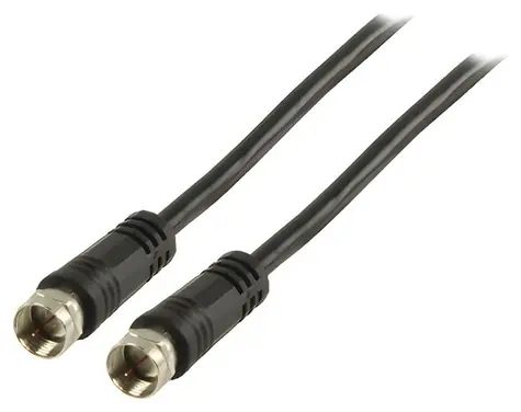 Valueline Antennenkabel F(M) - F(M) 20 m schwarz / Antennenkabel