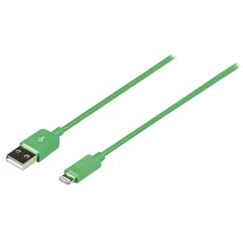 Valueline USB-A - Lightning-Kabel 1 m grün / Synchronisierungs- und Ladekabel
