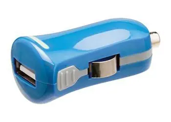 Valueline USB-Autoladegerät blau / Autoladegerät / 12 V / USB-A-Ausgang