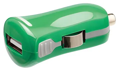 Valueline USB-Autoladegerät grün / Autoladegerät / 12 V / USB-A-Ausgang