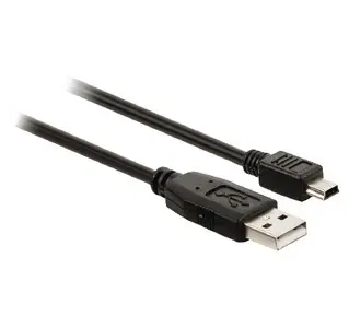 Valueline USB 2.0 schwarz / USB-Kabel / USB A auf Mini-USB B / 2 m