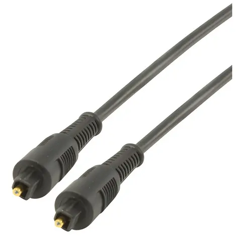 Valueline Toslink optisches Audiokabel schwarz / Optisches Audiokabel / 1 m