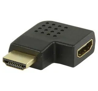 Valueline HDMI-Reduzierung GOLD abgewinkelt links / Reduzierung / 3D/4K / Vergoldete Anschlüsse
