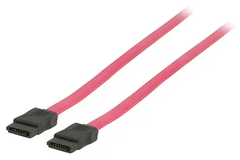 Valueline VLCP73100R05 rot / SATA-Kabel / SATA II / 3 Gbit/s / 0,5 m