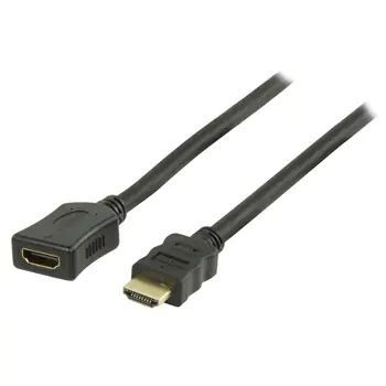 Valueline GOLD schwarz / HDMI-Verlängerungskabel / 3D/4K-Unterstützung / 3 m