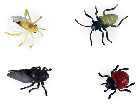Rappa Insekten im Beutel / 4 Stück / ca. 8 cm