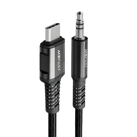 Acefast C1-08 USB-C (Stecker) - 3,5-mm-Klinkenstecker (Stecker) 1,2 m schwarz / Audiokabel / AUX