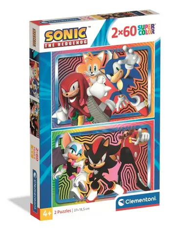 Clementoni Puzzle Sonic / 2x60 Teile / ab 4 Jahren
