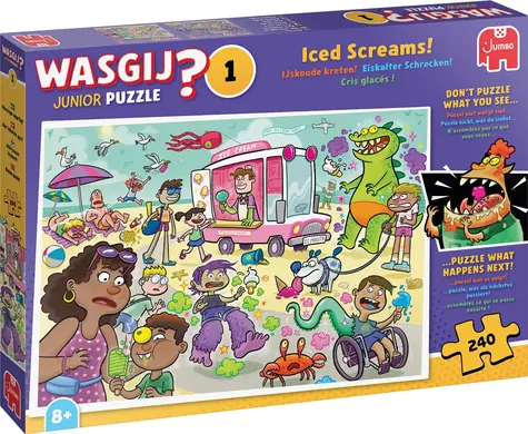 Jumbo-Puzzle WASGIJ Junior 1: Eiscreme! / 240 Teile / ab 8 Jahren