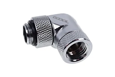 Alphacool Eiszapfen 90° chrom / Winkeladapter / G1/4 / drehbar / für 5mm Schläuche