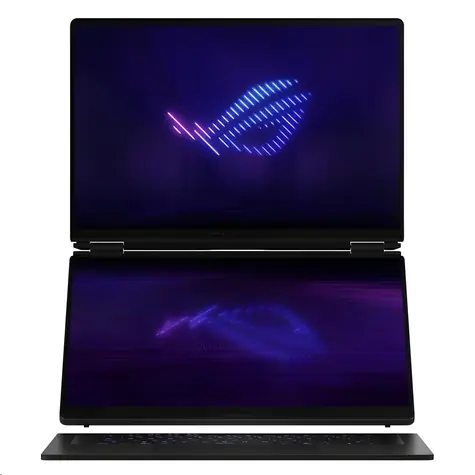 Asus ROG Zephyrus Duo 16 GX651AX-SR168X grau / Notebook / 16" 3K OLED / Core Ultra 9 386H / 64 GB / 2 TB SSD / RTX 5090