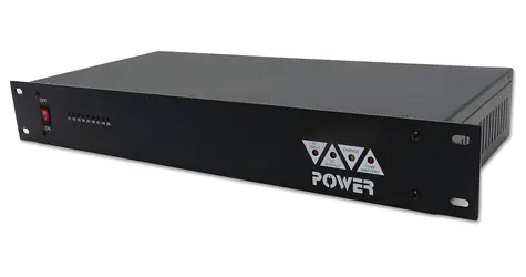 Xtendlan 12V DC 9-Port-Netzteil / Netzteil / 19"-Rack 1,5U / 10A / Akku-Backup