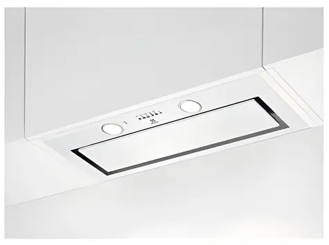 Electrolux LFG719W weiß / Integrierte Dunstabzugshaube / 580 m/h / 3 Leistungsstufen / 67 dB / Energieeffizienzklasse A