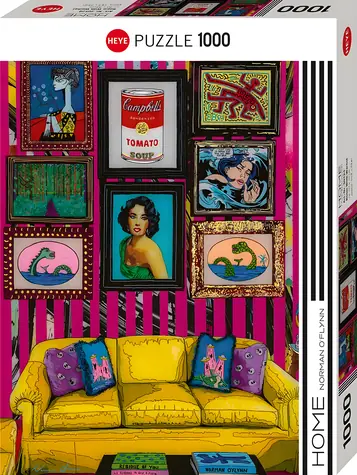 HEYE Puzzle Room mit Warhol / 1000 Teile / 50 x 70 cm