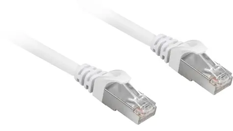 Sharkoon CAT 6A 20 m weiß / Patchkabel / S/FTP / RJ45-RJ45 / halogenfrei