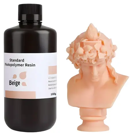 ELEGOO Standard Resin 1.0 beige / Harz für 3D-Druck / 1 kg / LCD/DLP