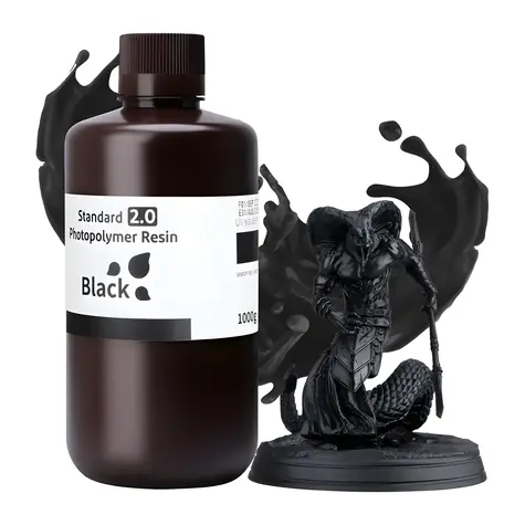 ELEGOO Standard 2.0 schwarz / Harz für 3D-Druck / LCD / 1 kg