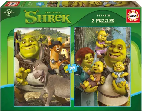Educa Puzzle Shrek / 2x500 Teile