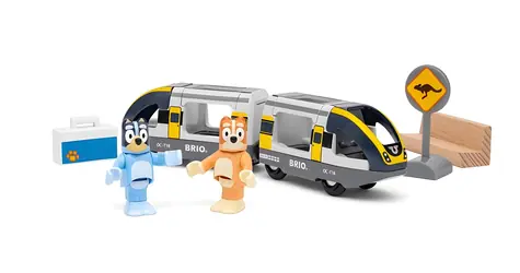 Brio WORLD Bluey und Bingo Reisezug / 7 Teile / ab 36 Monaten