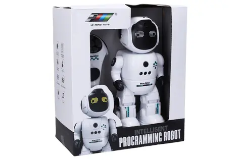 WIKY Infrarot-gesteuerter Roboter 26 cm / Interaktives Spielzeug / Licht und Sound / Ab 3 Jahren