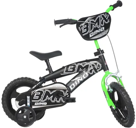 Dino Bikes BMX CSK5125 12" schwarz / Kinderfahrrad / Laufräder / Körpergröße 87-110 cm