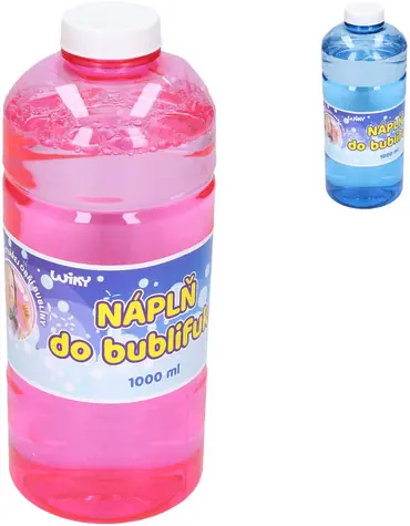 Wiky Seifenblasen-Nachfüllpackung 1 l / Seifenblasen-Blase / 2 Farben / ab 3 Jahren